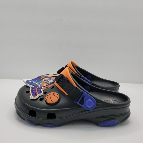 Crocs Space Jam A New Legacy Clogs Black Orange US Size Women's 7 Men's 5 NWT - Picture 2 of 7